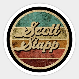 Tanatoraja, circle retro faded Scott Stapp Sticker